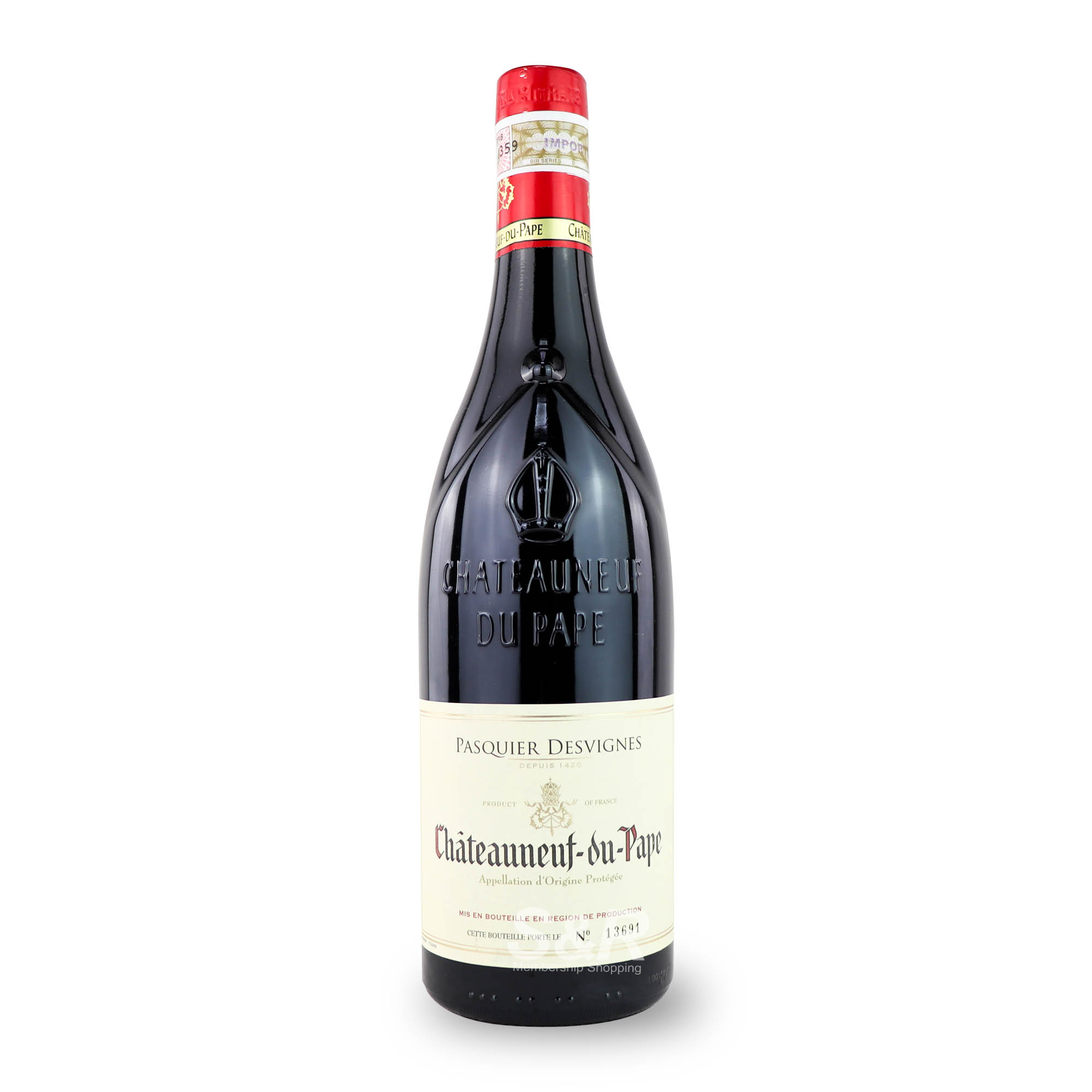 Pasquier Desvignes Chateauneuf du Pape Red Wine 750mL Pasquier Desvignes Chateauneuf du Pape Red Wine 750mL